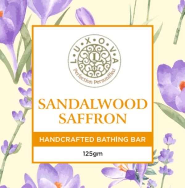 LUXOVA - Sandalwood Saffron Soap - Image 2