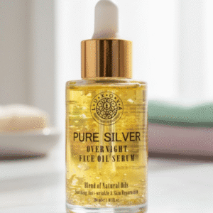 Pure Silver Overnight Face Oil Serum - Anti-Wrinkle & Skin Repair - 30ml