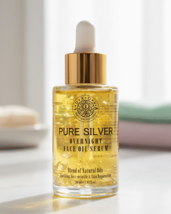 Pure Silver Overnight Face Oil Serum - Anti-Wrinkle & Skin Repair - 30ml